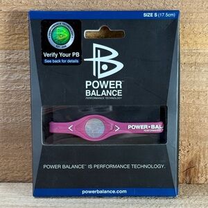 Power Balance Energy Health Bracelet Sport Wristbands Silicone Pink size Small
